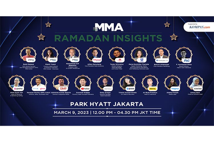 MMA Global Indonesia gelar MMA Ramadan Insights 2023 di Hotel Park Hyatt Menteng, Jakarta, Kamis (9/3/2023). 