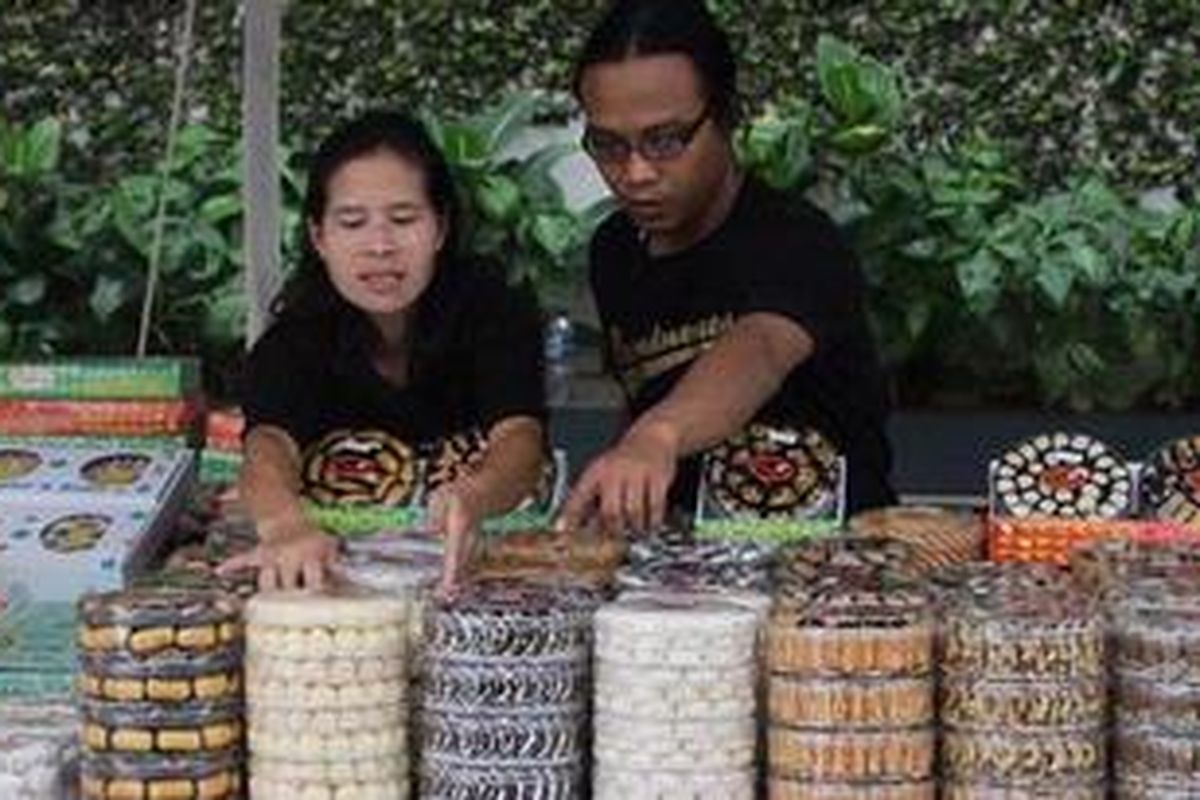 Peluang bisnis kue kering semakin laris menjelang lebaran.