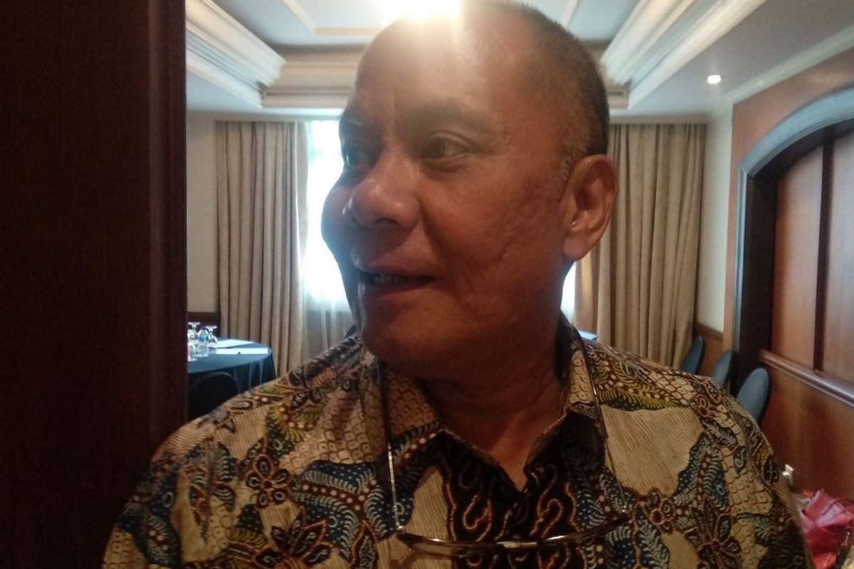 Presiden Direktur PT Palyja Robert Rerimassie dalam journalist workshop PT Palyja, Yogyakarta, Sabtu (27/4/2019).