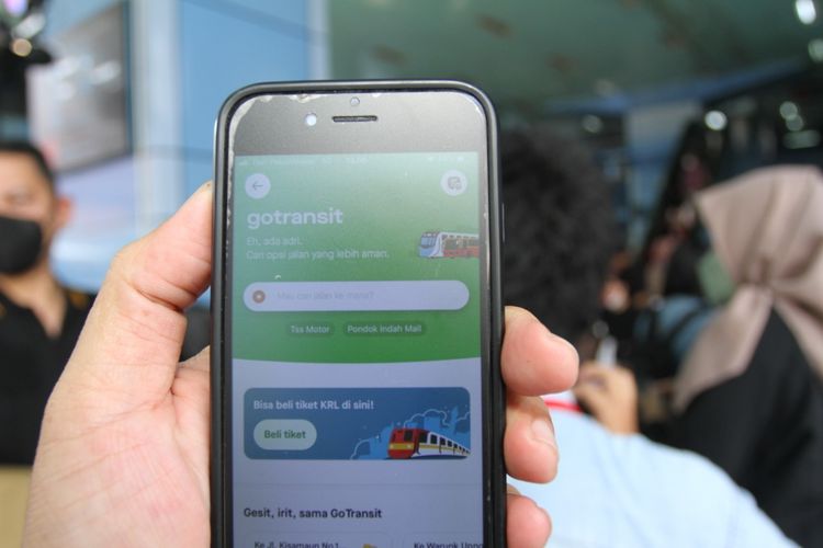 Fitur GoTransit yang tersedia di aplikasi Gojek.