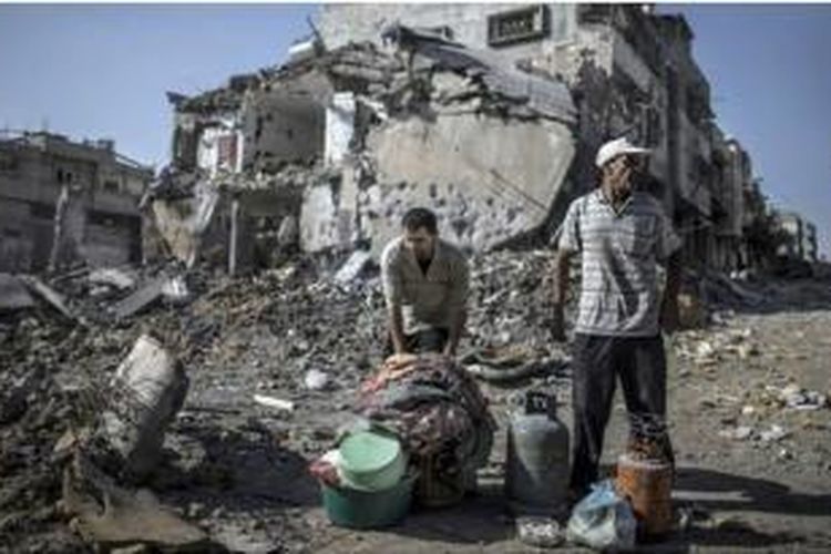 Hebatnya kerusakan di Gaza semakin nyata terlihat pada masa gencatan senjata. 