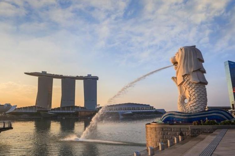Patung Merlion di Singapura