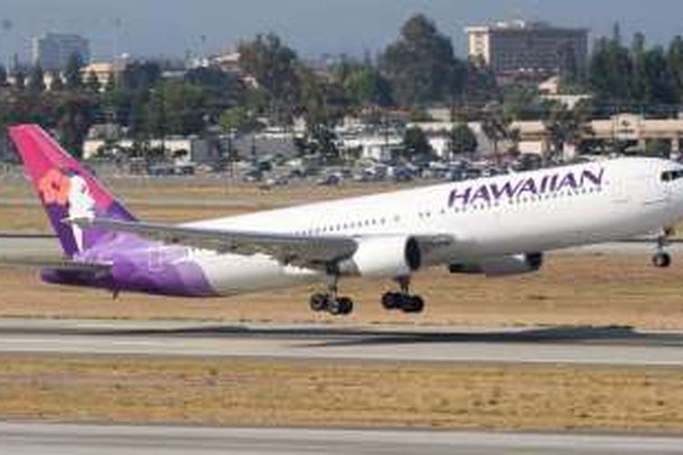 Pesawat jet milik Hawaiian Airlines