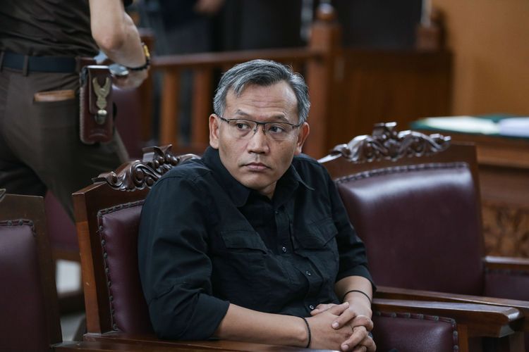 Terdakwa mantan Kepala Detasemen (Kaden) A Biro Paminal Divisi Propam Polri, Agus Nutpatria menjalani sidang pembacaan pleidoi terkait kasus perintangan penyidikan kematian Brigadir Nofriansyah Yosua Hutabarat atau Brigadir J di Pengadilan Negeri Jakarta Selatan, Jumat (3/2/2023).