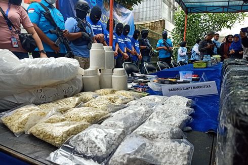 BNN Amankan 3 Juta Pil PCC dari Pabrik Narkoba di Lahan Pemkot Bandung
