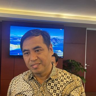 Asisten Deputi Pengelolaan Sampah dan Limbah Kemenko Marves Rofi Alhanif saat ditemui di Kantor Kemenko Marves, Jakarta, Senin (16/10/2023). 