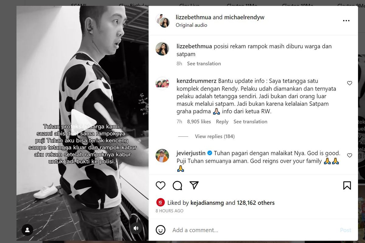 Tetangga yang Nekat Merampok Rumah Selebgram Michael Rendy, Mengaku ...
