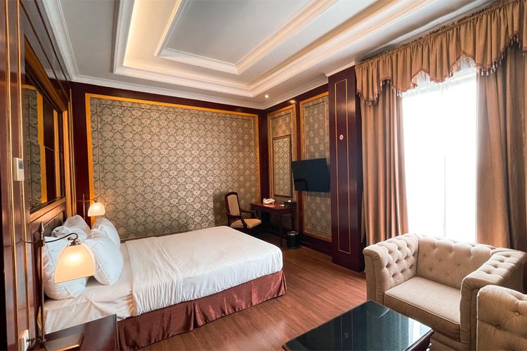 Ilustrasi salah satu kamar di The Grantage Hotel & Sky Lounge di Tangerang, Banten.