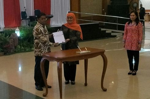 Idrus Marham dan Khofifah Serah Terima Jabatan Mensos