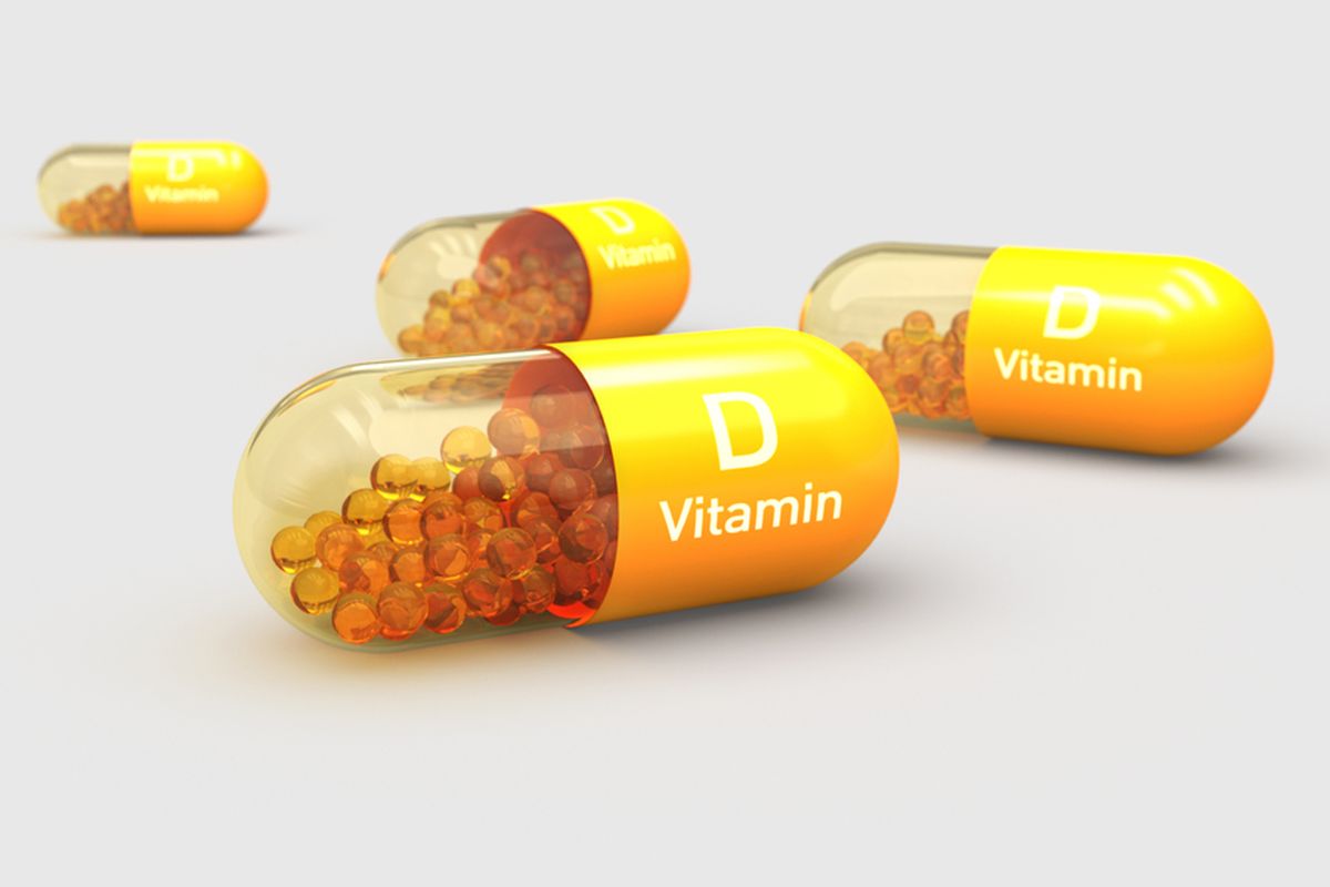 Ilustrasi suplemen vitamin D, vitamin D2, dan vitamin D3