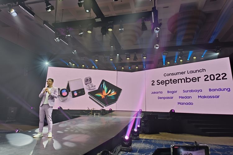 Head of Mobile Experience Business Samsung Electronics Indonesia Lo Khing Seng mengumumkan Consumer Launch bakal digelar mulai 2 September 2022.