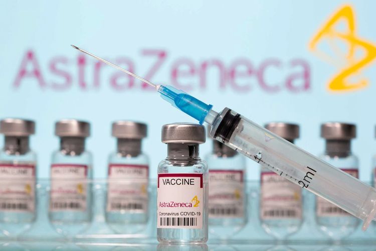 Illustration of the AstraZeneca vaccine.