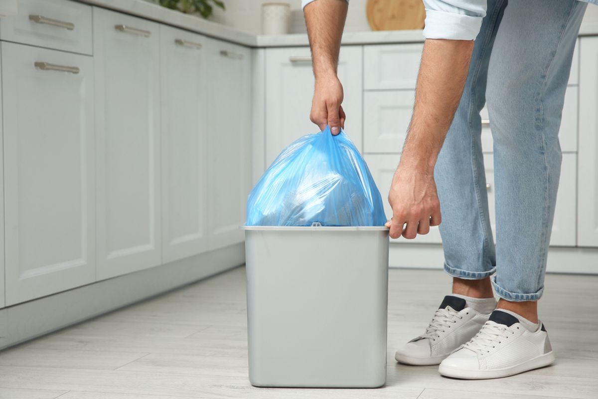 Ilustrasi tempat sampah.