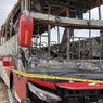 Bus Agra Mas Terbakar di Exit Tol Tegal, Polisi: Tak Ada Korban