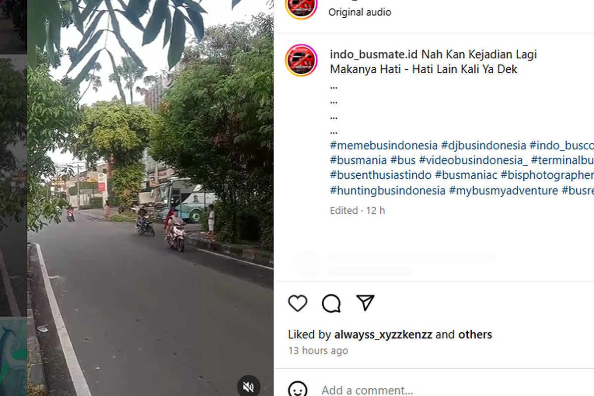 Anak kecil dijambret saat berburu klakson telolet