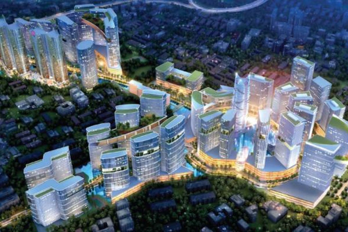 Proyek Grand Kamala Lagoon di lahan terbesar milik PT PP Properti Tbk seluas 25 hektar di Bekasi.