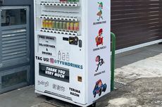 Bos Perusahaan Beri Minuman Gratis bagi Ojol dan Kurir Pakai "Vending Machine" di Depan Rumah