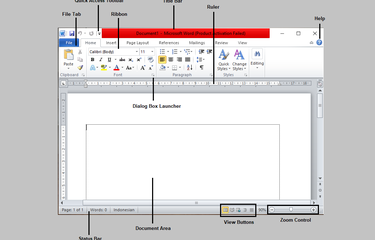 microsoft word page view options