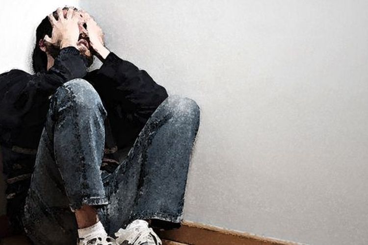 Ilustrasi kekerasan rumah tangga terhadap pria.