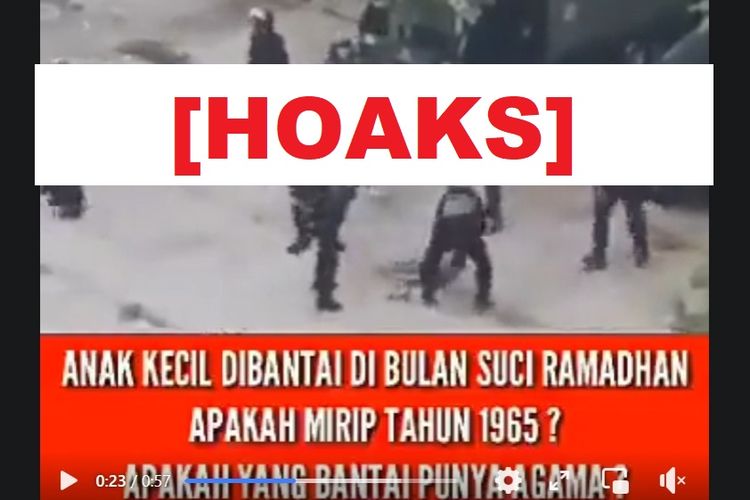 Hoaks, video anggota Brimob membantai anak 15 tahun
