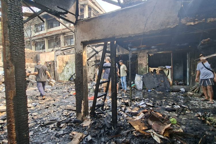 8 Rumah dan Kios Hangus Terbakar di Kemayoran Jakpus, Diduga akibat Korsleting