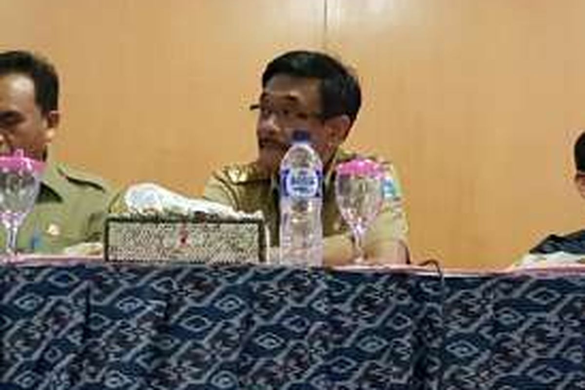 Wakil Gubernur DKI Jakarta Djarot Saiful Hidayat saat Musrenbang Kepulauan Seribu, Jakarta, Selasa (12/4/2016).