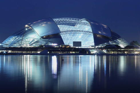 Atap Singapore National Stadium Berteknologi 