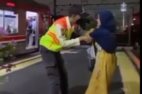 Viral Video Ibu Hendak Buang Bayi di Rel Stasiun Pasar Minggu, Polisi: Dia Mau Bunuh Diri