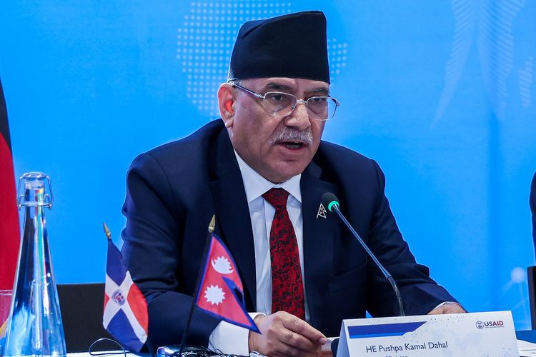 Presiden Nepal Ram Chandra Poudel mundur pada Selasa (9/9/2025) setelah negara dilanda kekacauan dalam demo besar. Foto diambil saat Poudel berpidato di acara USAID di Ford Foundation Center for Social Justice, New York City, Amerika Serikat, 20 September 2023.