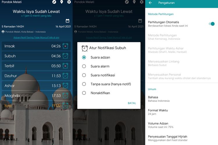 5 Aplikasi Adzan Yang Ringan Tak Bikin Android Lemot Halaman All Kompas Com