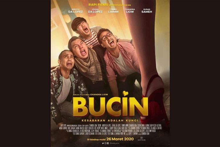 Film Bucin (2020) dijadwalkan tayang di Netflix 18 September 2020.