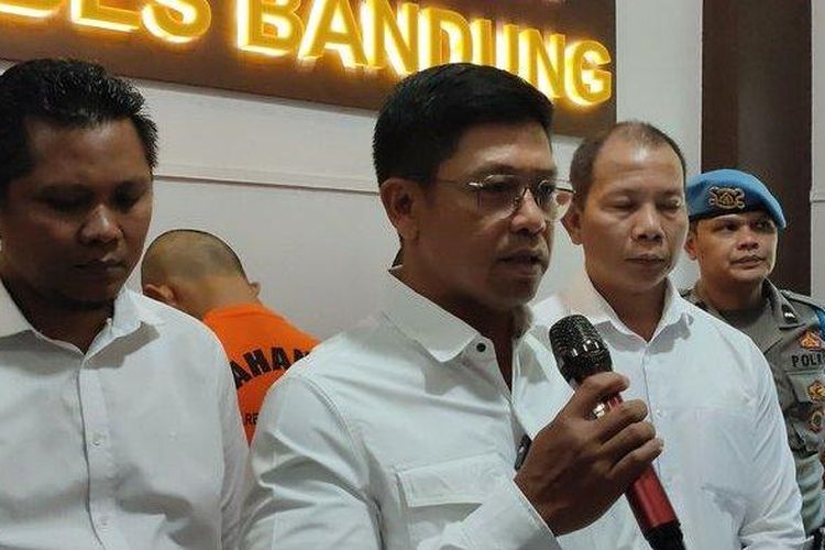 Kasatreskrim Polrestabes Bandung, AKBP Agah Sonjaya, saat ditemui di Mapolrestabes Bandung, Selasa (5/6/2023). 
