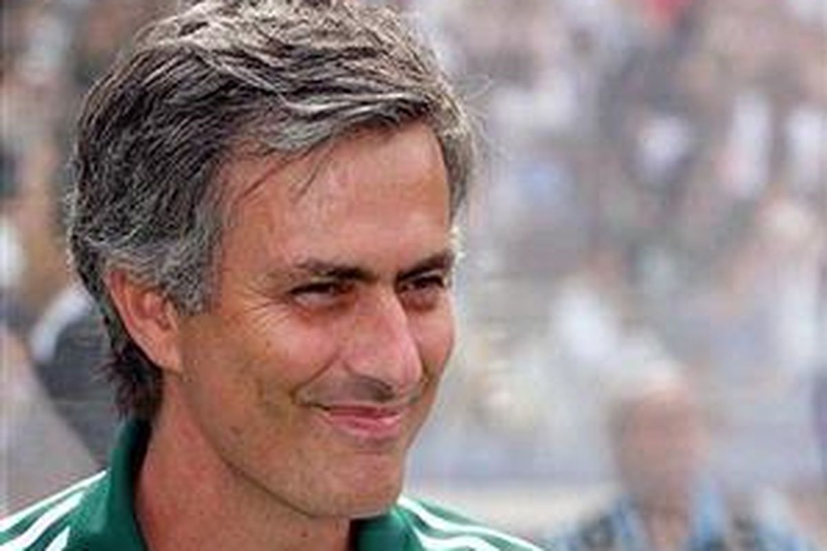 Pelatih Inter Milan, Jose Mourinho.