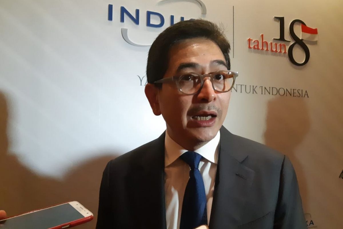 Direktur Utama PT Indika Energy Tbk Arsjad Rasjid saat HUT Ke-18 Indika Energy di Jakarta, Kamis (25/10/2018) malam.