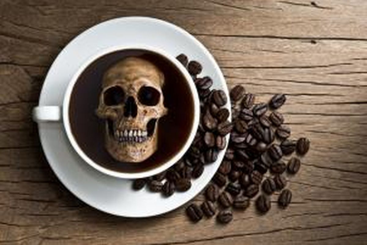 Ilustrasi minuman kopi yang diduga memicu kematian