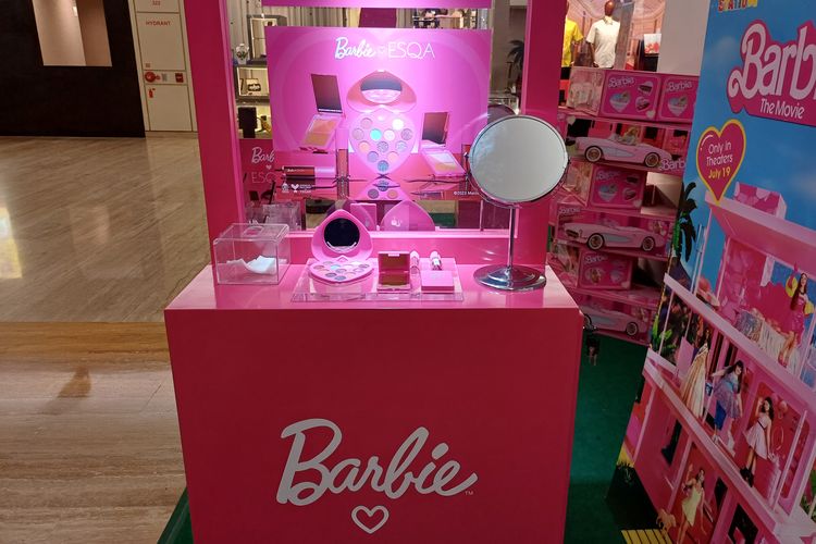 Pop up store Barbie di Plaza Indonesia, MH Thamrin, Jakarta Pusat, Senin (17/7/2023).