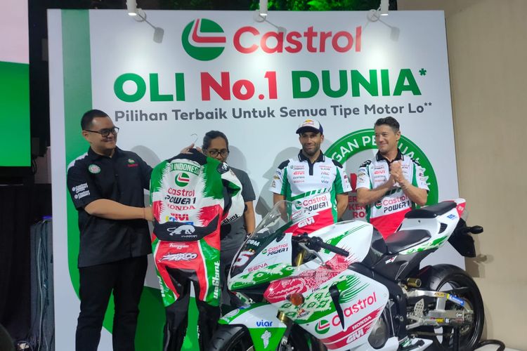 Castrol Indonesia turut meluncurkan livery spesial yang akan digunakan LCR Honda pada MotoGP Indonesia 2024