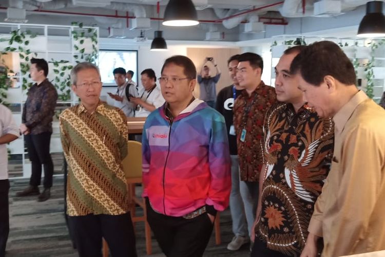 Menteri Komunikasi dan Informatika Rudiantara didampingi Bupati Tangerang Ahmed Zaki Iskandar meresmikan perluasan Tech Incubator Skystar Ventures yang berlokasi di lantai 11, New Media Tower Universitas Multimedia Nusantara (UMN) pada (06/09/2019).