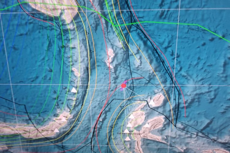 Hasil analisis gempa bumi M 7 di Laut Maluku