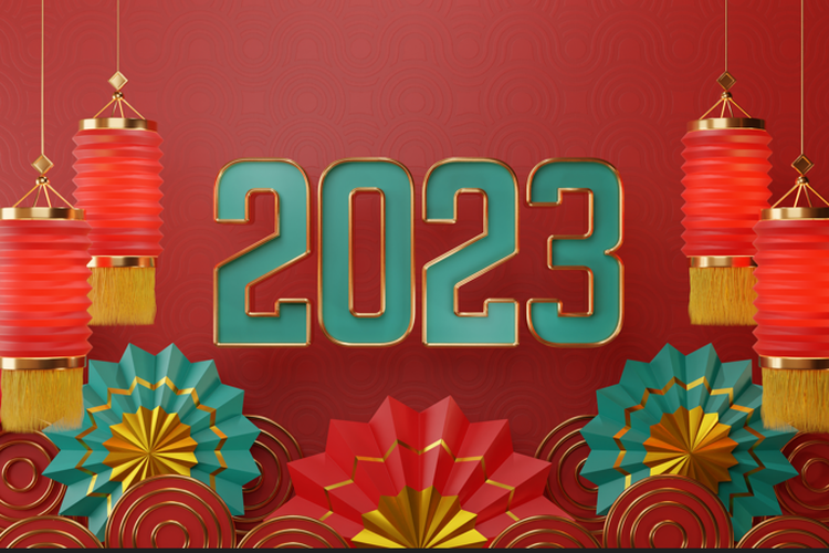 ilustrasi Tahun Baru Imlek 2023 atau Chinese New Year 2023.