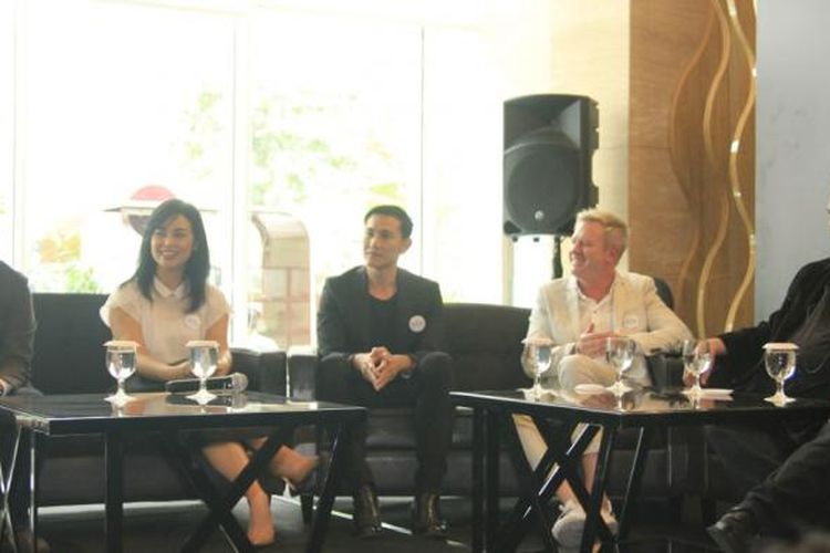 Konferensi pers film Wiro Sableng di JS Luwansa Hotel, Jakarta Selatan, Kamis (9/2/2017).