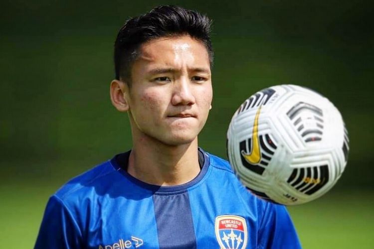 Pemain asal Indonesia Syahrian Abimanyu yang tahun 2021 bergabung dengan tim Australia Newcastle Jets. 