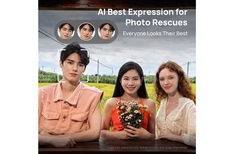 Huawei Nova 13 Pro dibekali fitur AI Best Expression untuk memilih ekspresi yang sempurna dari gambar sebelumnya dan menyarankan kepada pengguna kapan pun Anda ingin mengubah tampilan di gambar mana pun. 

