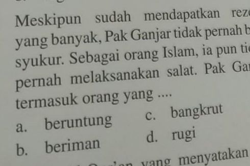 Duduk Perkara Soal Pelajaran 