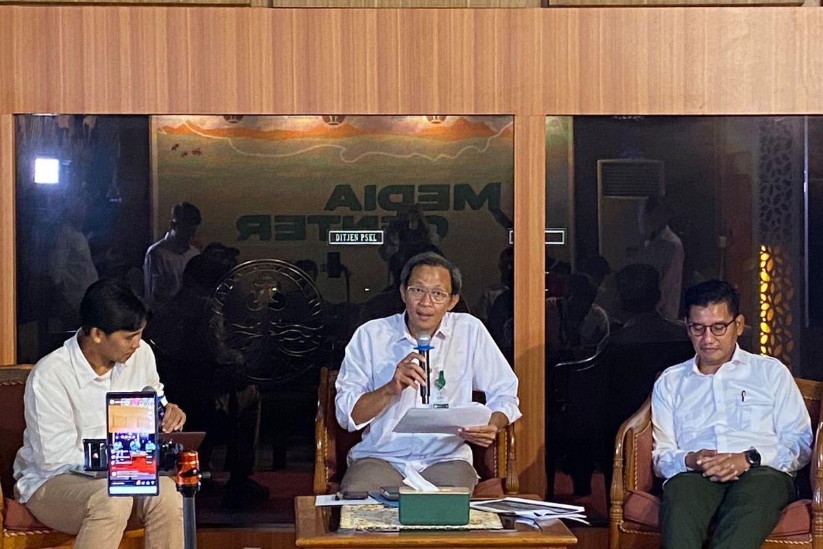 Sekretaris Direktorat Jenderal Penegakan Hukum Kemenhut, Lukita Awang Nistyantara, di Kantor Kemenhut, Selasa (6/5/2025). 
