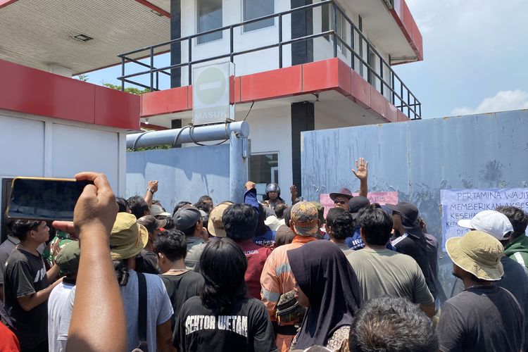 Demo Warga Balongan Indramayu di Kantor Pertamina Sempat Memanas