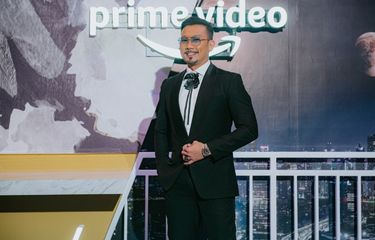 Denny Sumargo dalam konferensi pers film Perfect Strangers di kawasan Senopati, Jakarta Selatan, Senin (17/10/2022).
