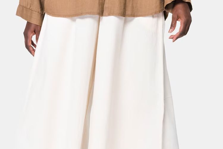 inspirasi outfit idul adha nuansa earth tone