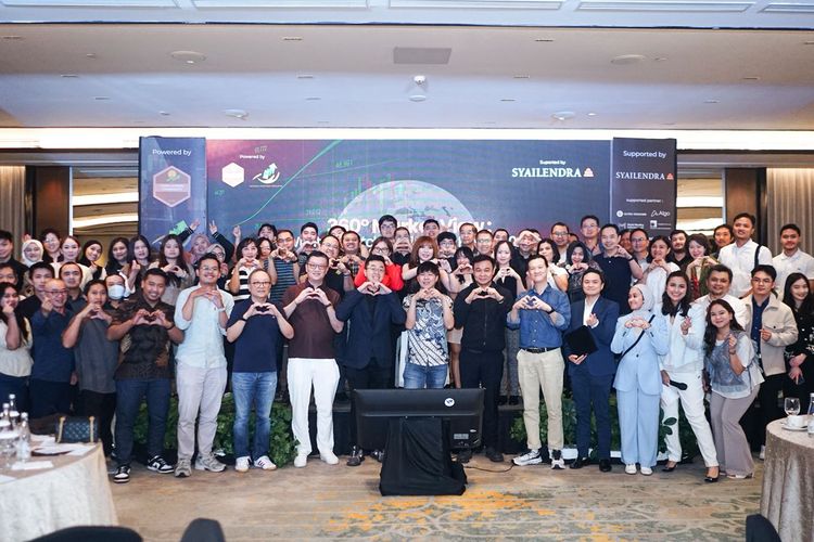 Suasana forum edukasi 360° Market View 2026 yang digelar Cuan Lovers Community di Jakarta.