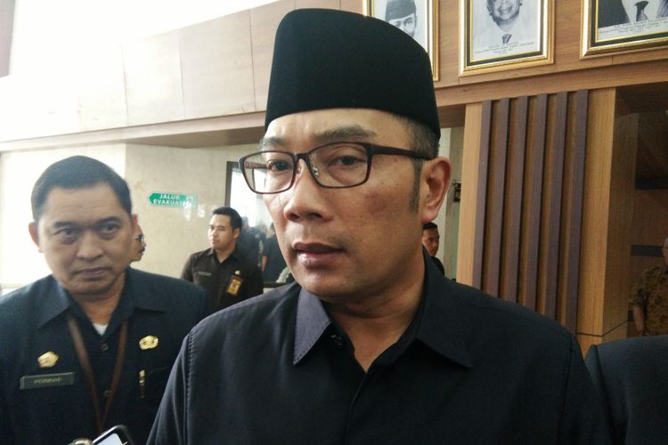 Gubernur Jawa Barat Ridwan Kamil saat ditemui di Gedung DPRD Jabar, Jalan Diponegoro, Rabu (22/5/2019).